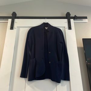 J.Crew navy blue sweater blazer